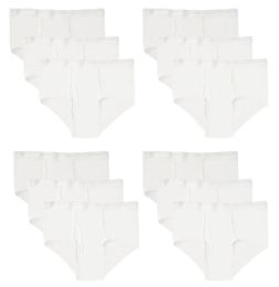 48 Wholesale Hanes Or Fruit Of The Loom Mens White Brief Size Small