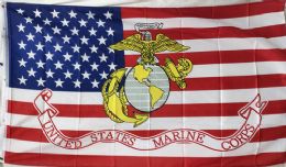 12 Wholesale Licensed Marine With American Flag Background
