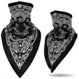 24 Wholesale Paisley Style Face Mask Neck Cover