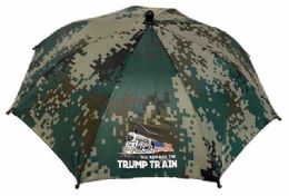 36 Wholesale Camo Trump Train Umbrella Hat
