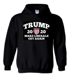 6 Wholesale Make Liberals Cry Hoody Black Color Plus Size