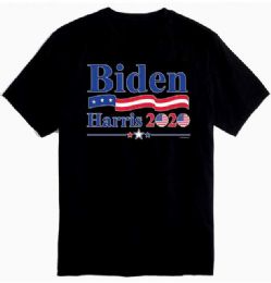 12 Wholesale Biden Harris Flags 2020 Black Color T Shirt Plus Size