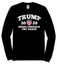 12 Bulk Make Liberals Cry Black Long Sleeve T Shirt