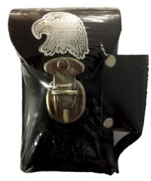 12 Wholesale Leather Cigarette Case Eagle Head