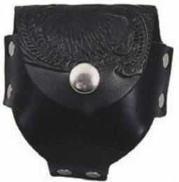 12 Pieces Eagle Carved On Leather Snuff Case - Leather Purses and Handbags