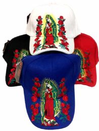 24 Wholesale Mary Design Baseball Cap Hat