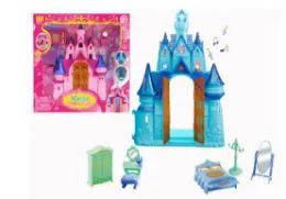 18 Pieces Magic Castle With Light And Sound - Girls Toys