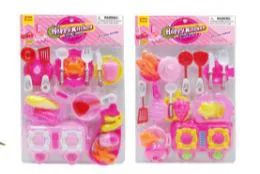 36 Pieces Blister Kitchen Play Set - Light Up Toys