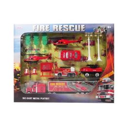 9 Wholesale Fire Rescue Die Cast Play Set