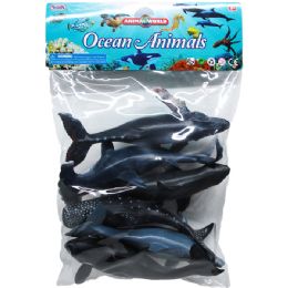 12 Wholesale Assorted Ocean Toy Animals