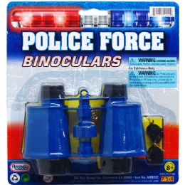 48 of 5.25" Toy Binoculars On Blister Card, 3 Assrt Clrs