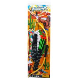 24 of 18.5" Bow & Arrow Play Set In Pegable Poly Bag