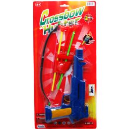 36 Wholesale Crossbow Play Set With Soft Darts On Card