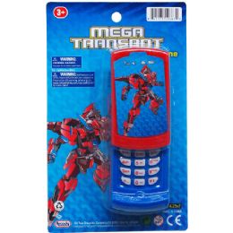 96 Wholesale 5" B/o Robot Cellphone On Blister Card, 2 Assrt Clrs