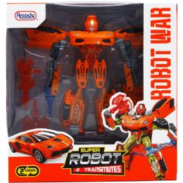 12 Wholesale 8" Transforming Robot W/ Accss In Window Box