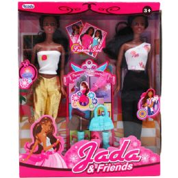 12 Wholesale 2pc 11.5" Ethnic Jada Doll With Accesories
