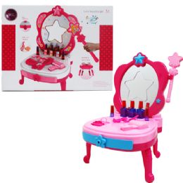 8 Pieces 47pc 17" Mirror Beauty Play Set With Accessories - Girls Toys