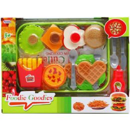 12 Wholesale 23pc Foodie Goodies Play Set In Window Box, 2 Assrt Styles
