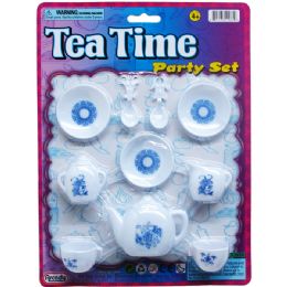 48 Units of Little Tea Set On Blister Card - Girls Toys