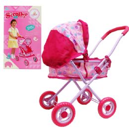 6 Wholesale Steel Frame Toy Doll Stroller In Color Box