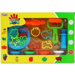 18 Pieces Creative Plasticine Playset In Window Box - Clay & Play Dough