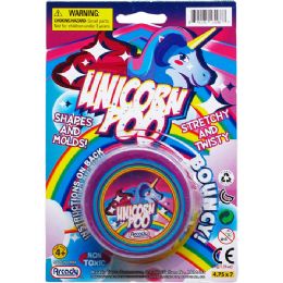 144 Pieces Unicorn Poop Putty On Blister Card - Slime & Squishees