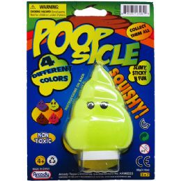 72 Units of Poopster Slime On Blister Card - Slime & Squishees