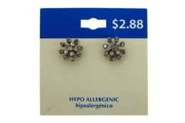 60 Pieces Snowflake Style Stud Earrings - Earrings