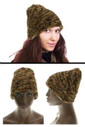 36 Pieces Apricot Fabric Winter Hat - Winter Beanie Hats