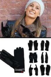 12 Pieces Black Insulated Driving Gloves - Conductive Texting Gloves