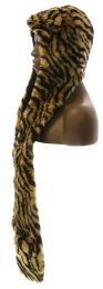 12 Pieces Cosplay Tiger Stripe 3 In1 Fuzzy Animal Hat Scarf And Mitten Combo - Winter Animal Hats