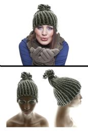 36 Pieces Fabric Knit Hat - Fashion Winter Hats