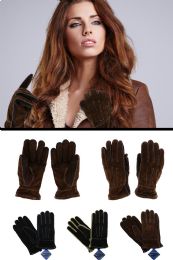 12 Wholesale Fashion Gloves In Black And Brown
