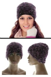 4 Pieces Grape Fabric Winter Hat - Fashion Winter Hats