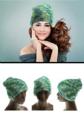 36 Wholesale Green Fabric Winter Hat