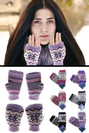 48 Pairs Knit Fingerless Gloves - Winter Gloves