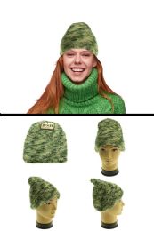36 Pieces Olive Fabric Beanie - Fashion Winter Hats