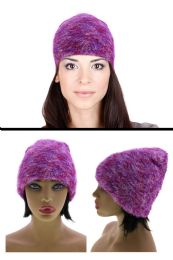 24 Pieces One Size Fits Most Fuzzy Beanie Cap - Fashion Winter Hats