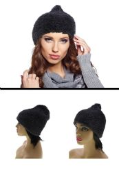 24 Pieces One Size Fits Most Fuzzy Beanie Cap - Fashion Winter Hats
