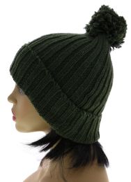 24 Pieces One Size Fits Most Pompom Beanie Cap - Fashion Winter Hats