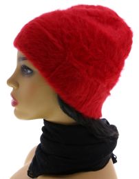 24 Pieces One Size Fits Most Rabbit Fur Beanie Hat - Fashion Winter Hats