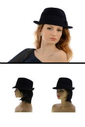 24 Wholesale One Size Fits Most Trilby Hat