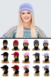36 Pieces One Size Fits Most Stretch Fit Rabbit Fur Baseball Cap - Fashion Winter Hats