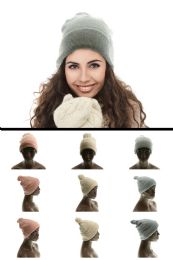 36 Wholesale Pompom Knit Hat