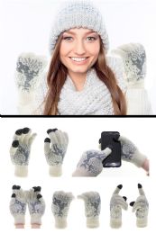 36 Wholesale Touchscreen Compatible Knit Gloves In Assorted Colors