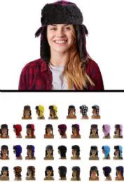 12 Pieces Sizes Vary Plaid Trapper Hat - Trapper Hats