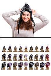 24 Pieces One Size Fits Most Mohawks Knit Beanie - Fashion Winter Hats