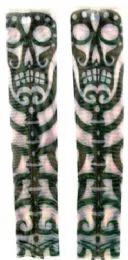 36 Pairs Wearable Sleeve With Tribal Totem Pole Tattoo Design - Costumes & Accessories