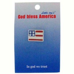 96 Pieces Patriotic Flag Pin - 4th Of July