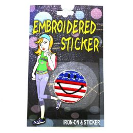 96 Pieces Embroidered Patriotic Stickers - 4th Of July